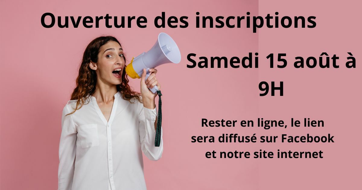 Ouverture prochaine des inscriptions saison 2026-2027